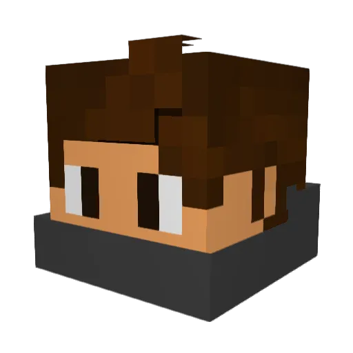 CCBESTGUILD Minecraft avatar head, 3D render