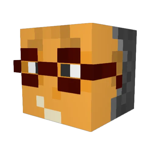 CCCP03 Minecraft avatar head, 3D render