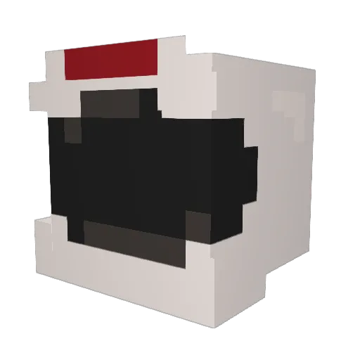 CCCP Minecraft avatar head, 3D render