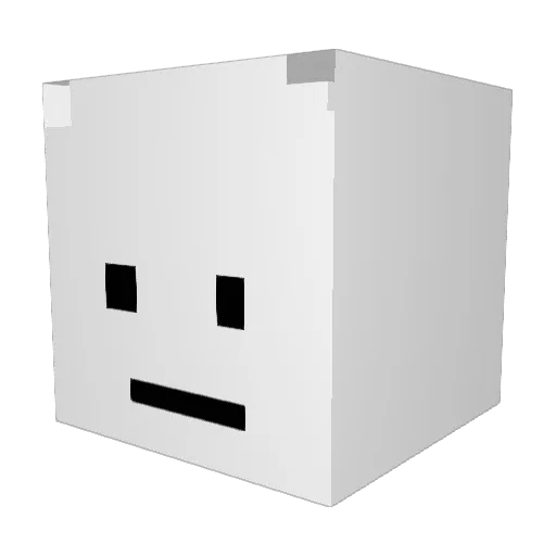 CCCken Minecraft avatar head, 3D render