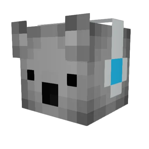 CCFC Minecraft avatar head, 3D render