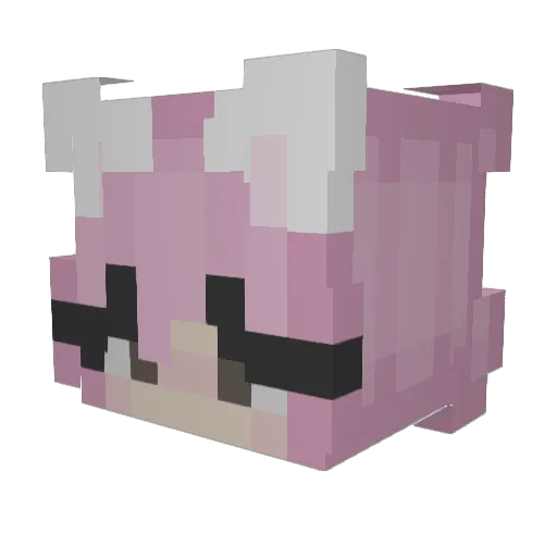 CCIIAANN Minecraft avatar head, 3D render