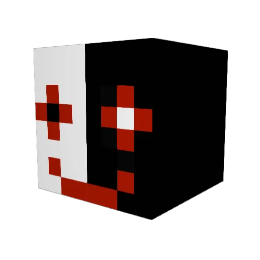 CCK0927 Minecraft avatar head, 3D render
