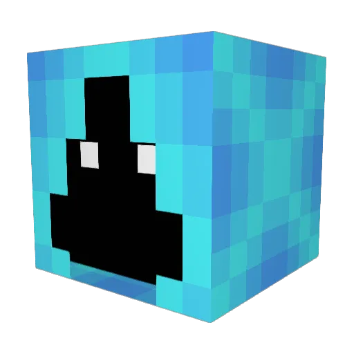 CCNG Minecraft avatar head, 3D render