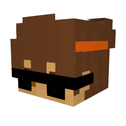 CCOOCCO Minecraft avatar head, 3D render
