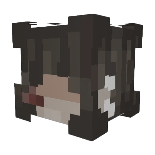 CCProductions Minecraft avatar head, 3D render