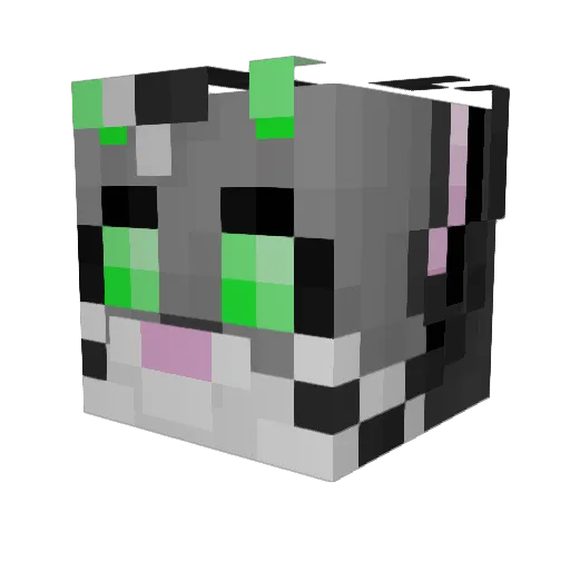 CCRexyy Minecraft avatar head, 3D render
