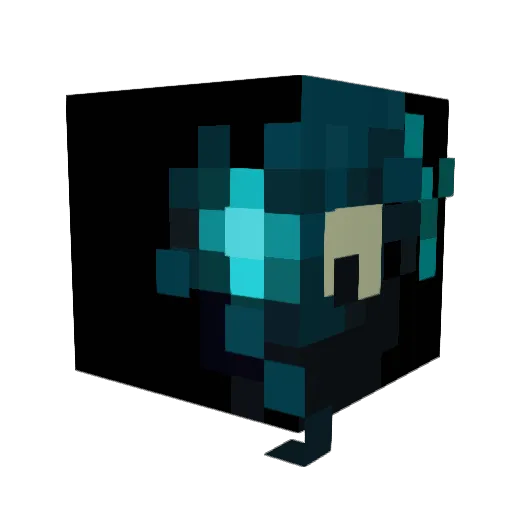 CCXCII Minecraft avatar head, 3D render