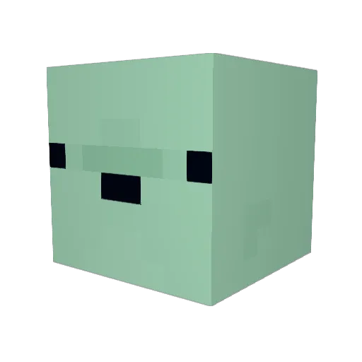 CC_Cille Minecraft avatar head, 3D render