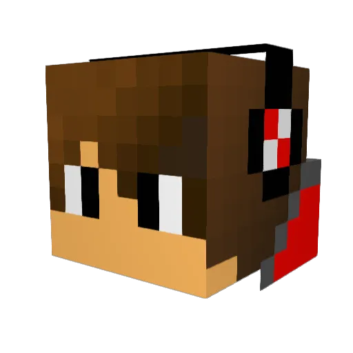 CC_Gaming1203 Minecraft avatar head, 3D render