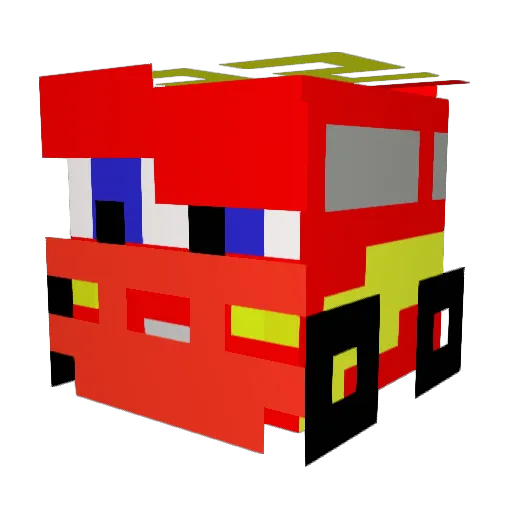 CC_MAKVIN_42 Minecraft avatar head, 3D render