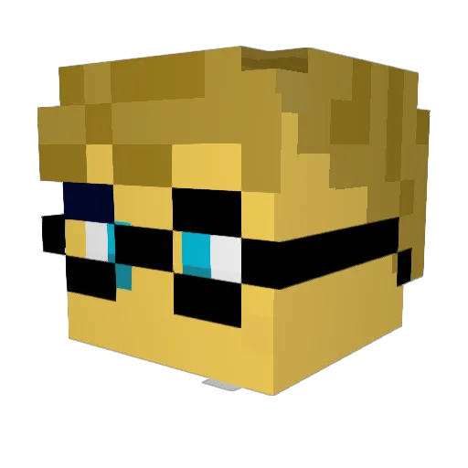 CC_SWE79 Minecraft avatar head, 3D render