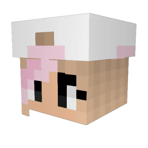 CC_is_amazing Minecraft avatar head, 3D render