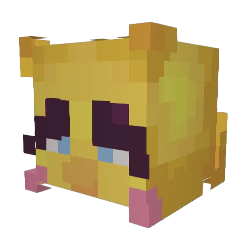 CCalypso Minecraft avatar head, 3D render