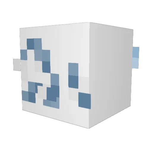 CCasserolee Minecraft avatar head, 3D render