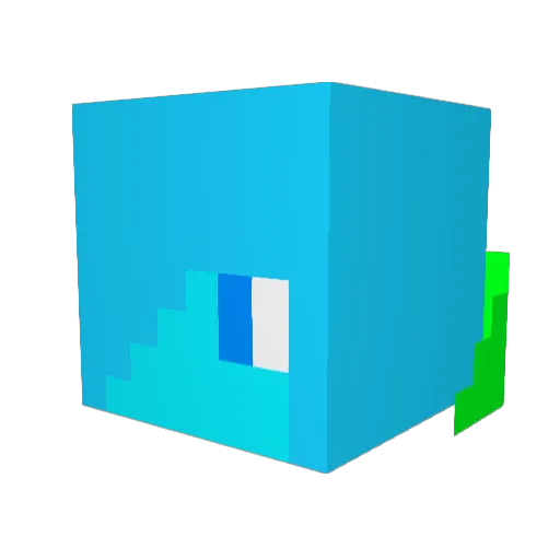 CCent12 Minecraft avatar head, 3D render