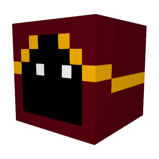 CChrysler Minecraft avatar head, 3D render