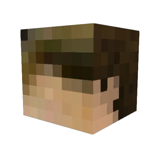 CChun05 Minecraft avatar head, 3D render