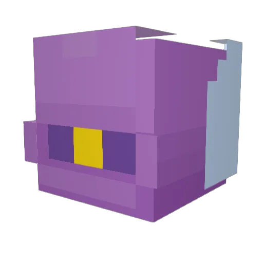 CCicco Minecraft avatar head, 3D render