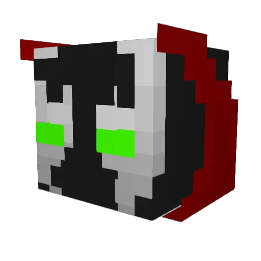 CD1417 Minecraft avatar head, 3D render