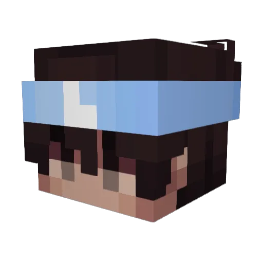 CD1N Minecraft avatar head, 3D render