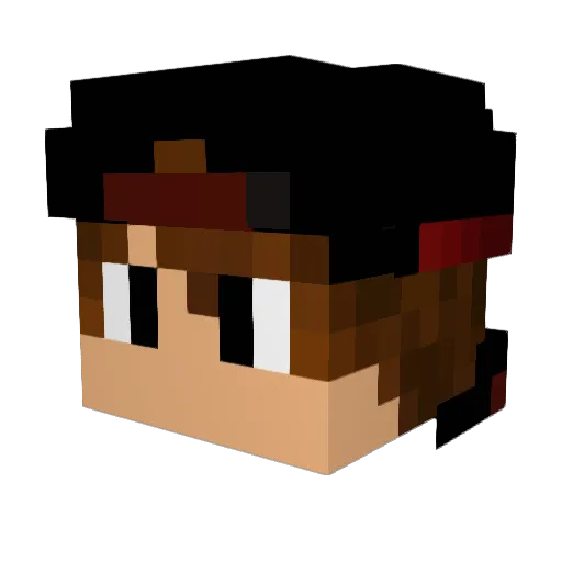 CDN_Wolfy Minecraft avatar head, 3D render