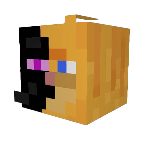CDR05warrior Minecraft avatar head, 3D render