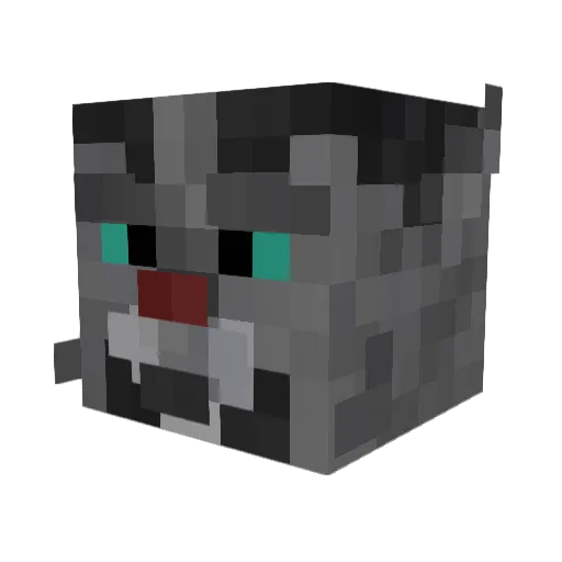 CDRCasual Minecraft avatar head, 3D render