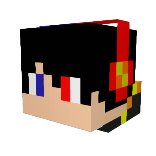 CDSTY Minecraft avatar head, 3D render