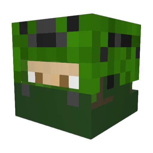 CD_antonius Minecraft avatar head, 3D render