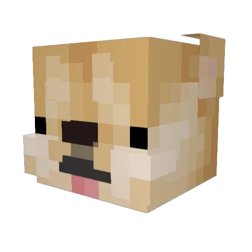 CDaemonDX Minecraft avatar head, 3D render