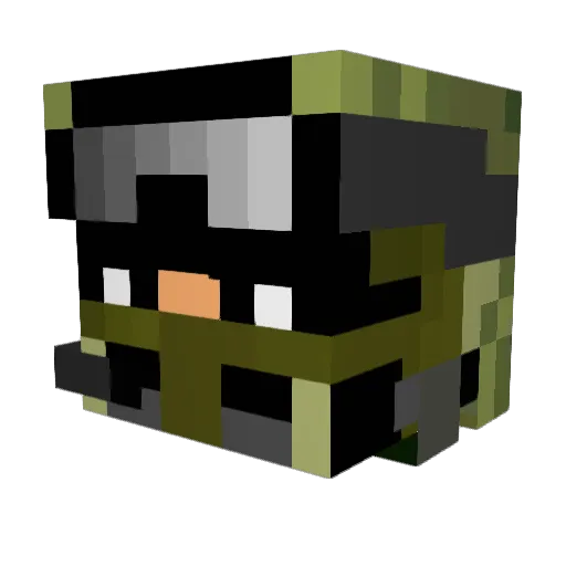 CDavis99 Minecraft avatar head, 3D render