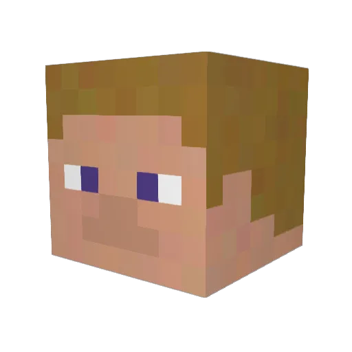 CDdrex Minecraft avatar head, 3D render
