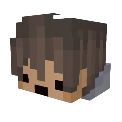 CDodi Minecraft avatar head, 3D render