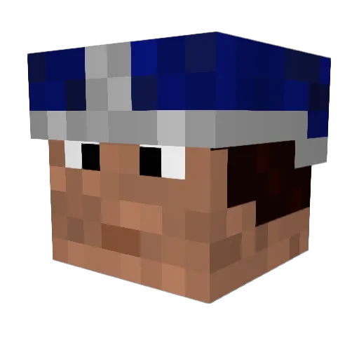CDoggoo Minecraft avatar head, 3D render