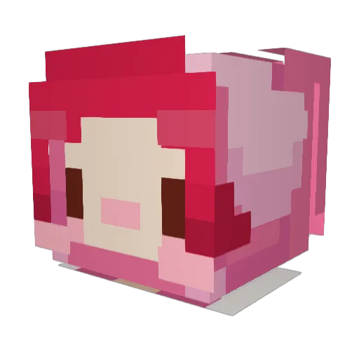 CDoodleOwO Minecraft avatar head, 3D render