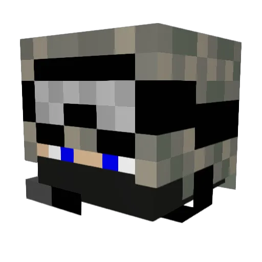 CDub05 Minecraft avatar head, 3D render