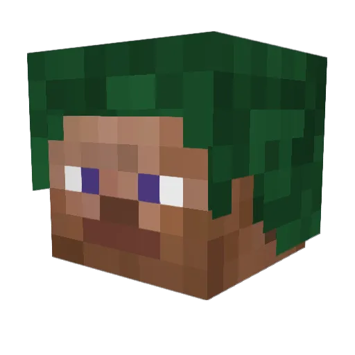 CEDeote Minecraft avatar head, 3D render