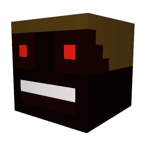 CEEDUB2123 Minecraft avatar head, 3D render