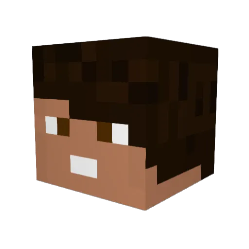 CEEEEEEJ Minecraft avatar head, 3D render