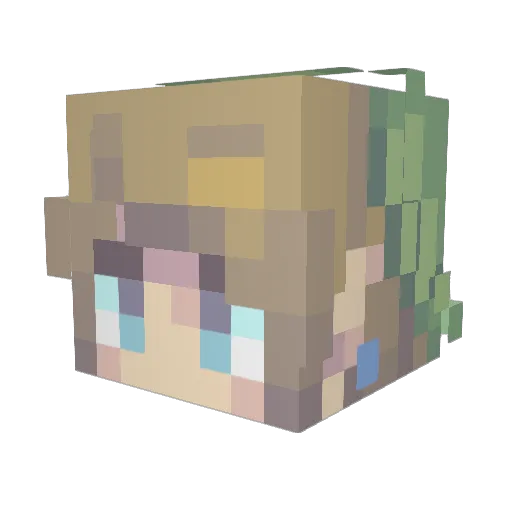 CEG1117 Minecraft avatar head, 3D render