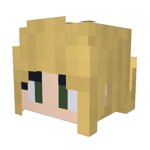 CEKiller Minecraft avatar head, 3D render