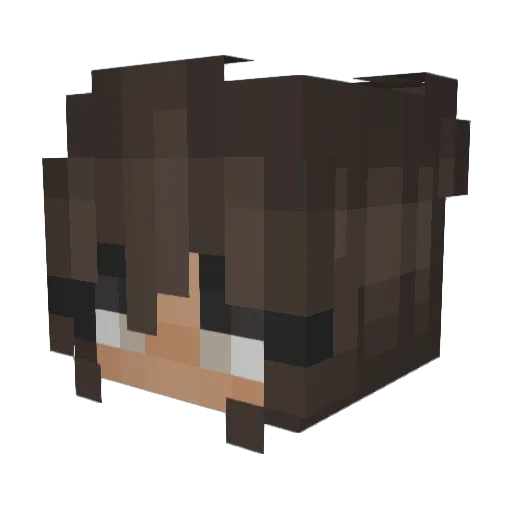 CELIEN66 Minecraft avatar head, 3D render