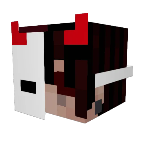 CELIKHussein Minecraft avatar head, 3D render