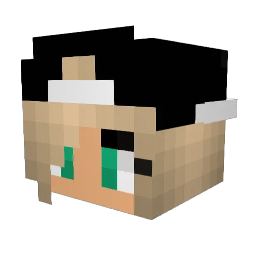 CELLESTTE_ Minecraft avatar head, 3D render