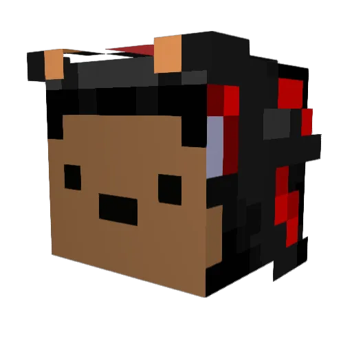 CENTURAL Minecraft avatar head, 3D render