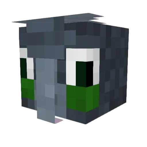 CEOPepe Minecraft avatar head, 3D render
