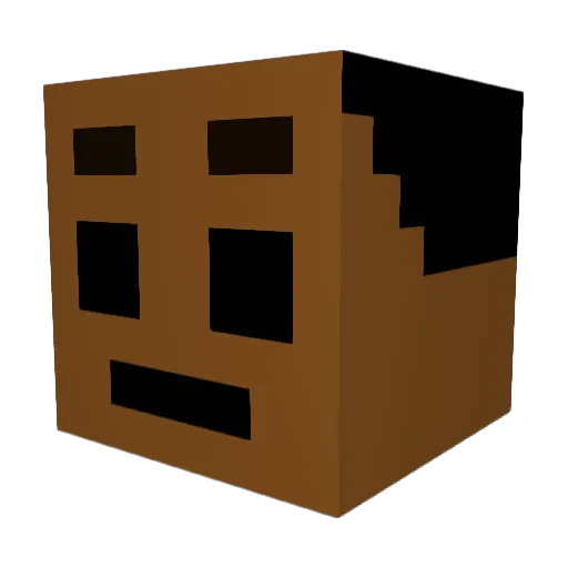 CEOdog Minecraft avatar head, 3D render