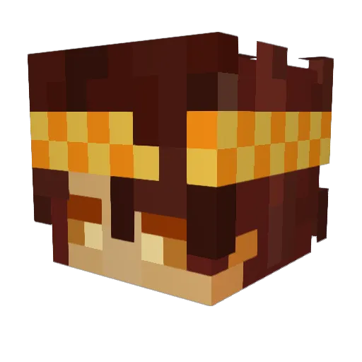 CEOofGlenn Minecraft avatar head, 3D render
