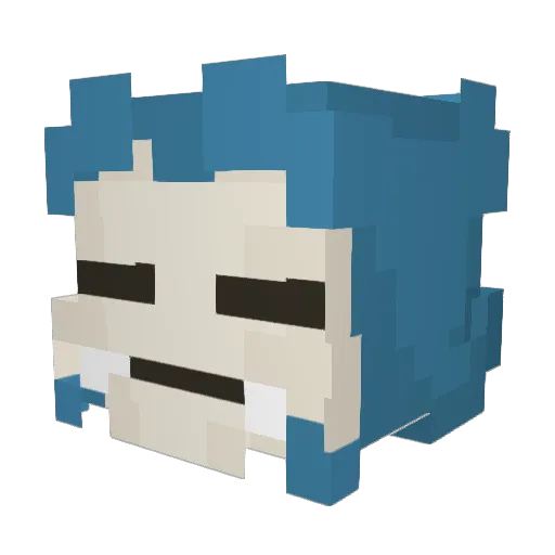 CESARSYL Minecraft avatar head, 3D render